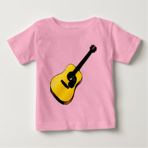 T-shirt Pour Bébé Pop Art Guitare