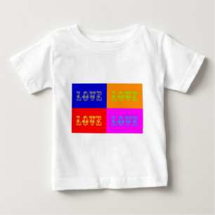 T-shirt Pour Bébé Pop Art Love