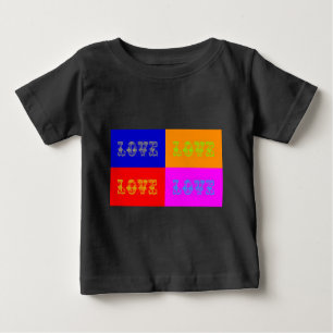 T-shirt Pour Bébé Pop Art Love