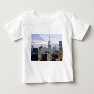 T-shirt Pour Bébé Pop Art Oil Paint Effet New York