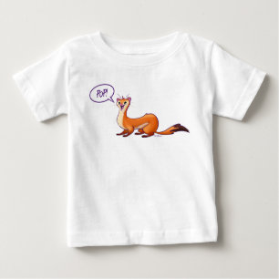 T-shirt Pour Bébé POP PREND LE WEASEL par Jeff Willis Art