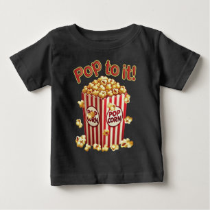 T-shirt Pour Bébé Poppin' avec Style - "Pop to it!"