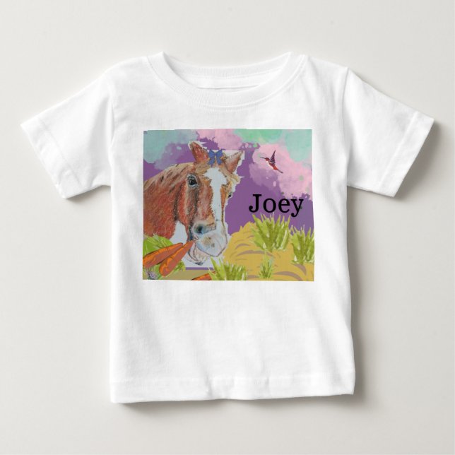 T-shirt Pour Bébé Poppy sourit (Devant)