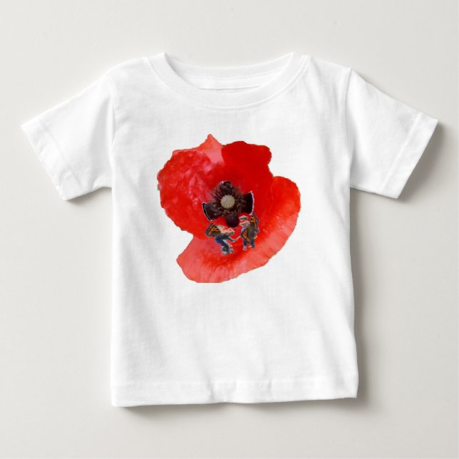 T-shirt Pour Bébé Poppy with Fairy Children By KABFA Designs (Devant)