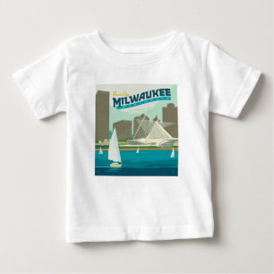 T-shirt Pour Bébé Port de Milwaukee Wisconsin   Ville de Brew