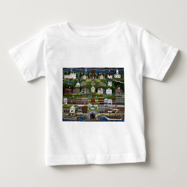 T-shirt Pour Bébé Port historique Townsend, Washington (Devant)