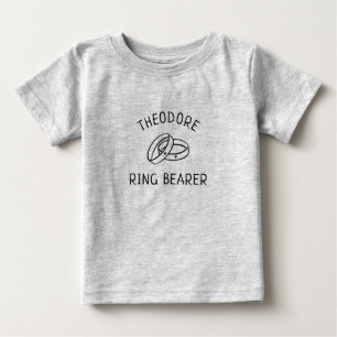 T-shirt Pour Bébé Porte-Bague simple Personnalisée Soirée de mariée