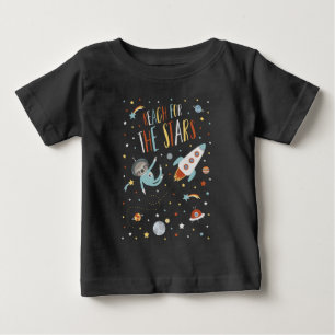 T-shirt Pour Bébé Portée pour les étoiles - paresse de l'espace