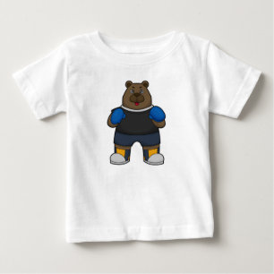 T-shirt Pour Bébé Porter comme boîte avec gants de boxe