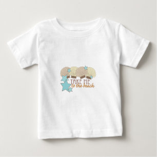 T-shirt Pour Bébé Portez-moi à la plage