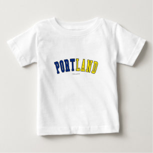 T-shirt Pour Bébé Portland dans des couleurs de drapeau d'état de