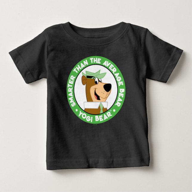 T-shirt Pour Bébé Portrait souriant de l'ours de Yogi (Devant)