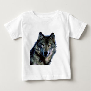 T-shirt Pour Bébé Portrait Wolf