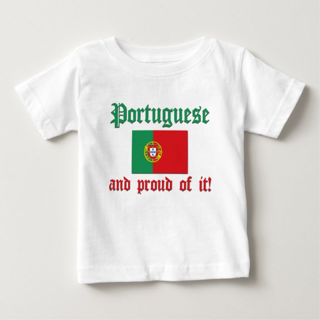 T-shirt Pour Bébé Portugais fier (Devant)