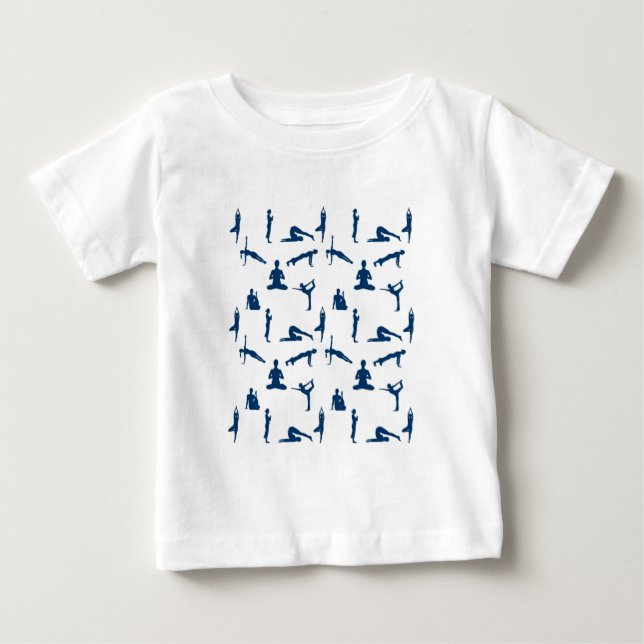 T-shirt Pour Bébé Poses de yoga (Devant)