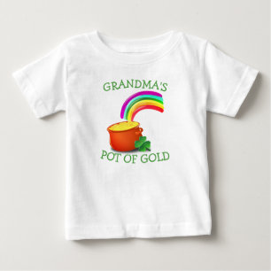 T-shirt Pour Bébé Pot d'or personnalisé Chemise de Fête St. Patric