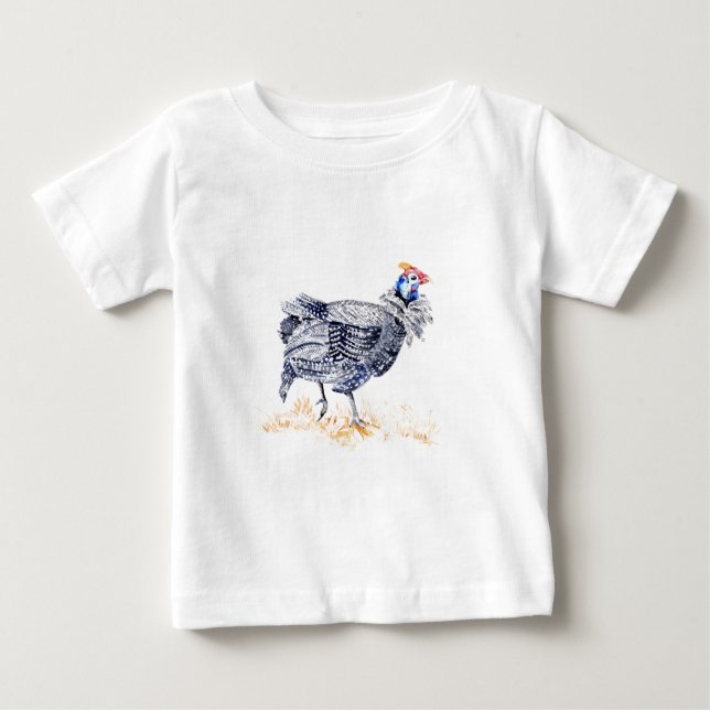 T-shirt Pour Bébé Poule de Guinée (Devant)