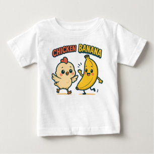 T-SHIRT POUR BÉBÉ POULE MIGNONNE BANANE