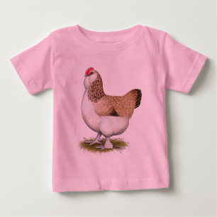 T-shirt Pour Bébé Poule saumonée de Faverolle