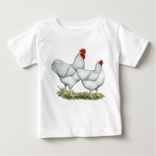 T-shirt Pour Bébé Poulets blancs