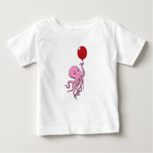 T-shirt Pour Bébé poulpe avec ballon