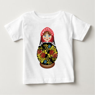 T-shirt Pour Bébé Poupée russe Matryoshka