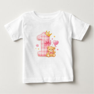 T-Shirt pour bébé pour le 1er anniversaire de Bear