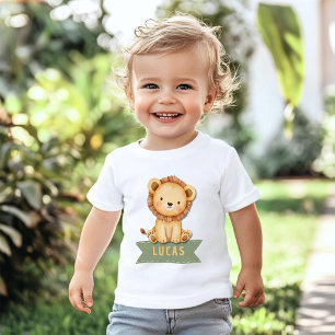 T-shirt pour bébé pour le 1er anniversaire Safari