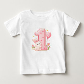 T-shirt pour bébé pour le premier anniversaire de