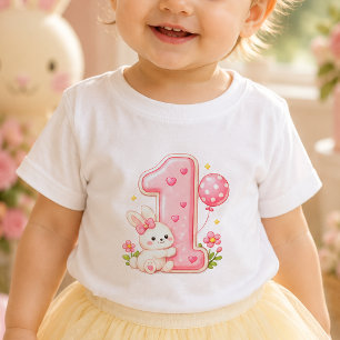 T-shirt pour bébé pour le premier anniversaire de