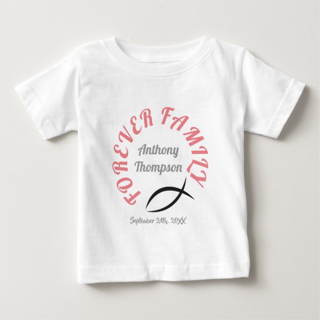 T-shirt Pour Bébé Pour toujours chemise chrétienne de jour (Devant)