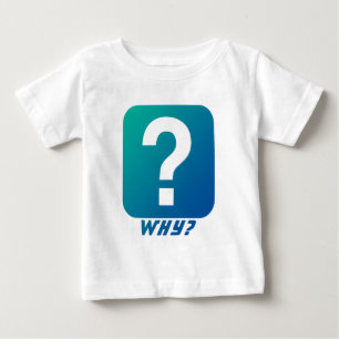 T-shirt Pour Bébé Pourquoi Interroger Mark Monogramme