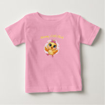 Poussin Rose Bébé avec Nœud Motif