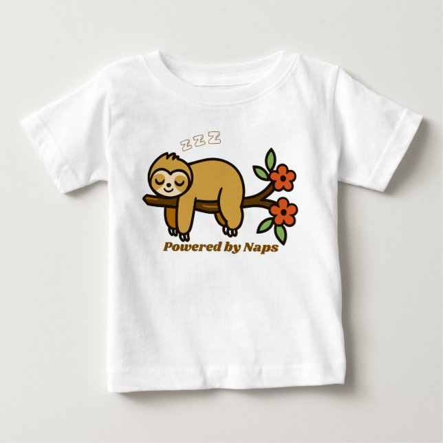 T-SHIRT POUR BÉBÉ POWERED BY NAPS (Devant)