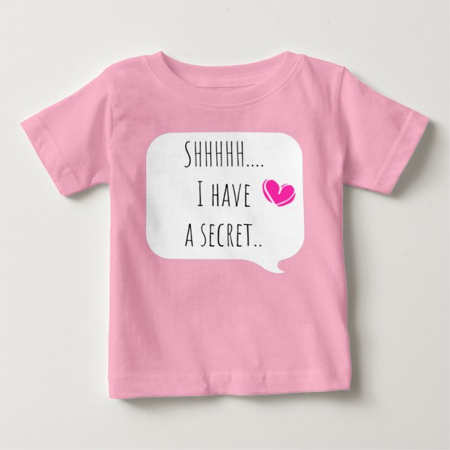 T-shirt Pour Bébé Pregnancy reveal big sister (Devant)