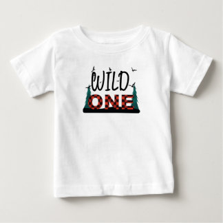 T-shirt Pour Bébé Premier 1er anniversaire d'une chemise de plaid sa