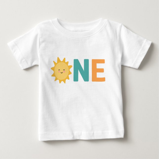 T-shirt Pour Bébé PREMIER anniversaire (Devant)