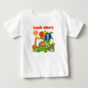 T-shirt Pour Bébé Premier anniversaire de safari