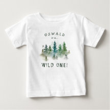 Premier anniversaire de Wild One, aquarelle forest