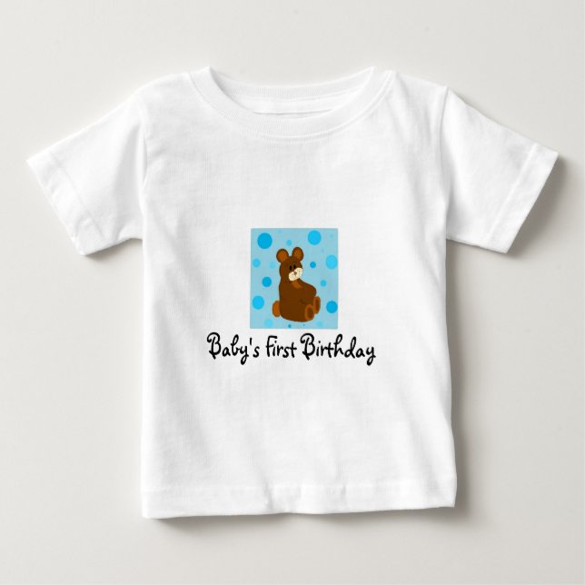 T-shirt Pour Bébé Premier anniversaire du bébé (Devant)