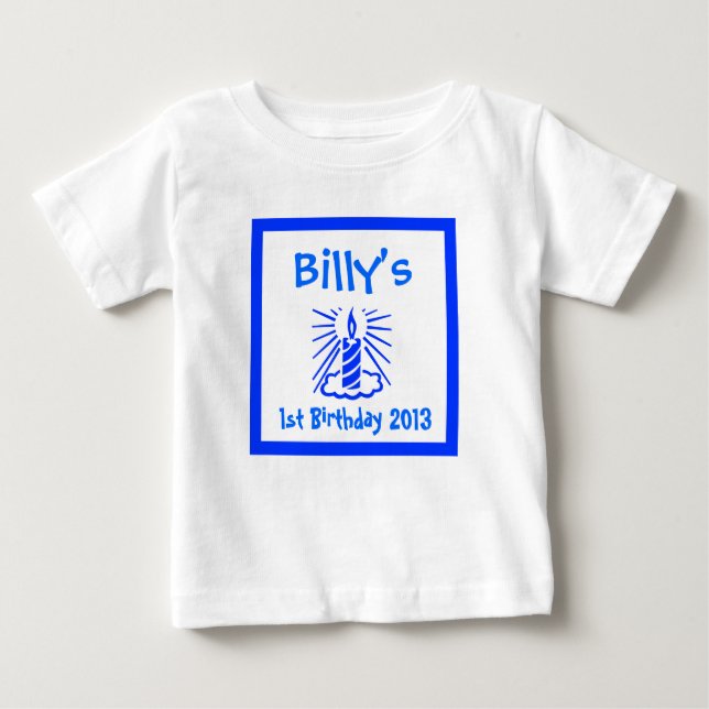 T-shirt Pour Bébé premier anniversaire du bébé, 1er anniversaire du  (Devant)