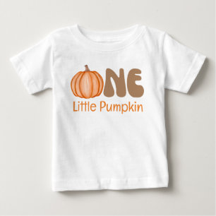 T-shirt Pour Bébé Premier anniversaire d'un bébé petit Citrouille