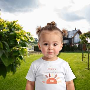 T-shirt Pour Bébé Premier anniversaire - Premier voyage autour du so