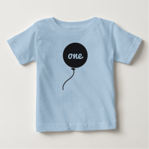 T-shirt Pour Bébé Premier bleu de la chemise   de l'anniversaire du