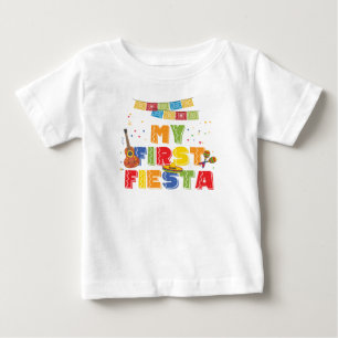 T-shirt Pour Bébé Premier chemise d'anniversaire Fiesta Boy