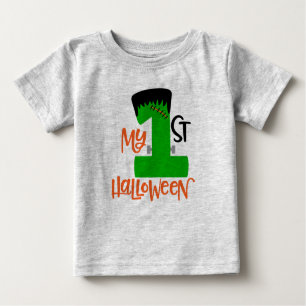 T-shirt Pour Bébé Premier design Halloween Frankenstein