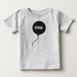T-shirt Pour Bébé Premier gris de la chemise   de l'anniversaire du