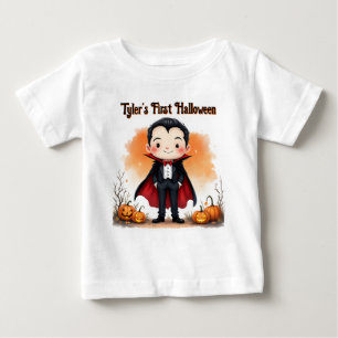 T-shirt Pour Bébé Premier Halloween de Vampire Pas Si Effrayant