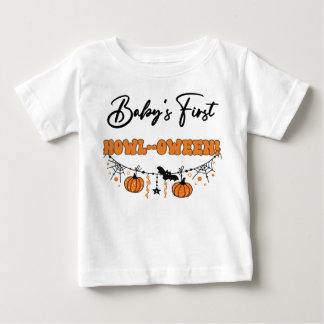 T-shirt Pour Bébé Premier Howl-oween du bébé !
