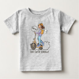 T-shirt Pour Bébé Premier jour de l'école |